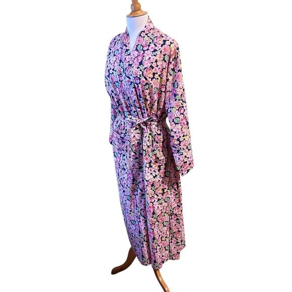 NWT Floral Mahogany Pink Robe - Large - Picture 4 of 9